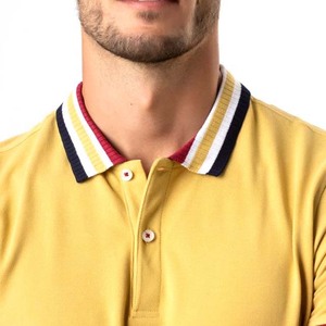 Ropa de hombre de alta calidad, polos, estilo callejero, Diseño a rayas, algodón de talla grande, transpirable, holgado, Polo para hombre - Product Image 3