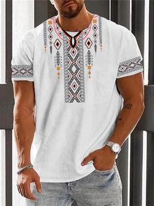 New Vintage Ethnic T-shirt <b>3D</b> <b>Print</b> Clothing O-neck Men Tops Oversized Short Sleeve Tee Summer Loose Male Street wear Mens 2025 - Product Image 2