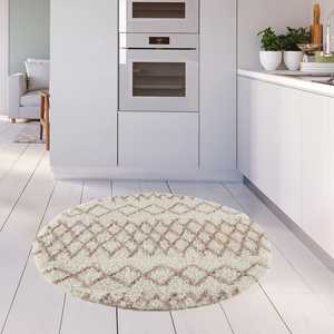 Alfombra Peluda Marroquí Color Beige Marfil, Modelo 930, 60x110 cm, Conjuntos Cómodos para Decoración del Hogar - Product Image 2