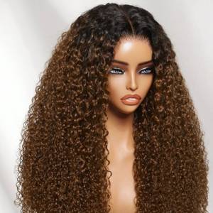 Perruque en cheveux humains bouclés profonds 100 % naturels, avec dentelle frontale 13x4 HD transparente, sans colle, pour femmes noires – Meilleure vente - Product Image 5
