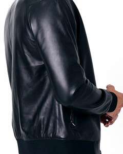 Comprar chaqueta de cuero genuino nueva chaqueta de cuero sintético 2026 unisex de talla grande chaqueta de motorista de cuero con logotipo personalizado - Product Image 4