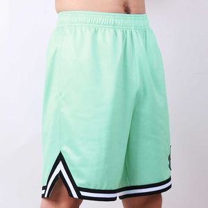 Pantalones cortos de baloncesto de malla personalizados de secado rápido para hombre al por mayor pantalones cortos deportivos vintage calientes patrón liso teñido - Product Image 1