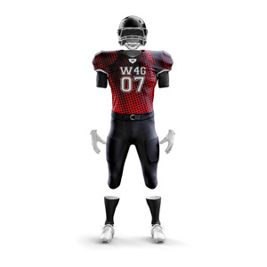 Tenues de football américain personnalisées pour adultes, 100 % polyester, imprimées par transfert thermique, respirantes, grandes tailles, haute qualité, personnalisables sur le devant - Product Image 5