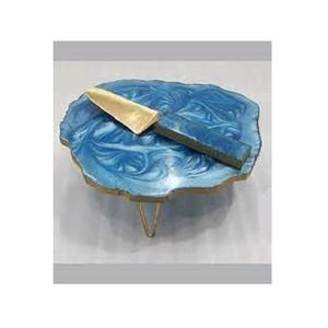 Best Quality Resin Cake Platter and Cake Stand Resin Coasters Home and Kitchenware Table Decorate <b>Used</b> Kitchen Tools Cake Stand - Product Image 5