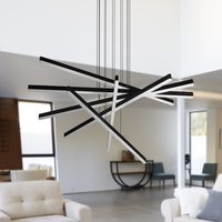 Suspension linéaire LED dimmable à connexion fluide pour bureau et bar – Luminaire professionnel pour bureau