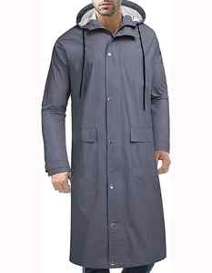 Chaqueta de lluvia XL ligera para hombre, Poncho, ropa de trabajo con mangas largas, impermeable, de seguridad, para motocicleta - Product Image 5