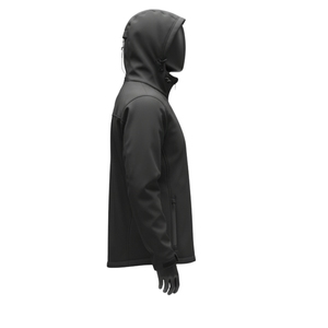 Windproof 320 Grams Outdoor Softshell Jacket with <b>Micro</b> <b>Fleece</b> Lining inside Waterproof Zipper side Waterproof YKK Zippers - Product Image 5
