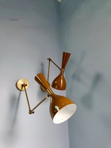 ชุดเชิงเทียนติดผนังสีน้ำตาล2ชิ้นไฟเชิงเทียนสไตล์อิตาลียุคกลางสินค้าของขวัญ - Product Image 3