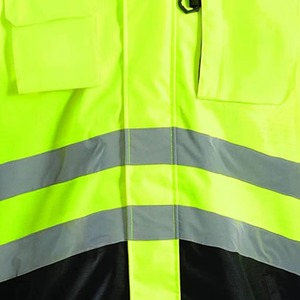 Vestes de sécurité réfléchissantes imperméables pour travaux de construction en hiver avec logo et couleurs personnalisés - Product Image 3