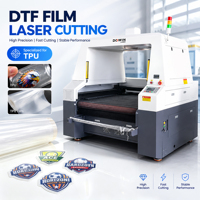 Machine de découpe laser DTF 9070 haute précision, directe usine, pour découpe rapide et continue en gros de films DTF et d'étiquettes TPU pour l'entretien des vêtements