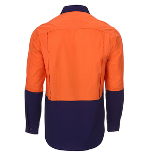 Camisa de seguridad de alta visibilidad personalizable de alta calidad transpirable e impermeable con soporte de logotipo personalizado para venta al por mayor - Product Image 6