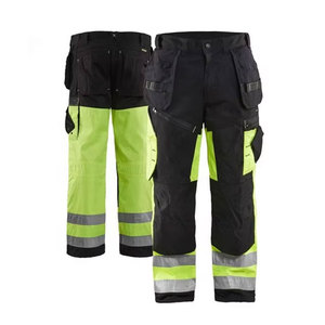 Pantalón de Trabajo Personalizado con Logotipo, ANSI Clase 1, Alta Visibilidad, Fluorescente, Impermeable, Disponible OEM/ODM - Product Image 1