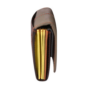 Portefeuille en cuir sécurisé RFID pour femmes avec fermeture à bouton avec fonction de protection de sécurité - Product Image 4