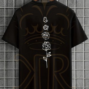 T-shirts pour hommes en coton 100% 210GSM, T-shirt basique surdimensionné 2026, T-shirt à épaules tombantes, vêtements de rue, hauts, tee-shirts - Product Image 1