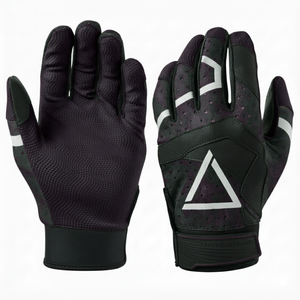 Gants de frappe de baseball unisexes personnalisés avec logo OEM, prix de gros, en peau de chèvre, adaptatifs, holistiques, antidérapants, pour le softball - Product Image 2