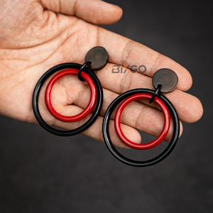 Pendientes Vintage hechos a mano de Vietnam, cadena roja de 4mm y 5mm, nuevo diseño personalizado, venta al por mayor, accesorios de moda más vendidos - Product Image 2