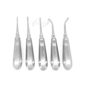 Ensemble de 5 élévateurs de racines dentaires manuels en acier inoxydable professionnel avec autoclave surtechs Instruments chirurgicaux dentaires - Product Image 3