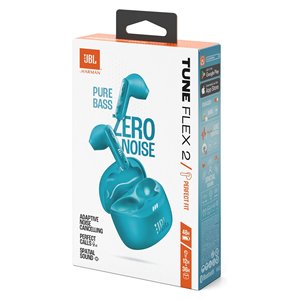 Audífonos Bluetooth JBL TUNE Flex 2 Turquesa TWS con Micrófono, Audífonos Deportivos Modelo JBLTFLEX2TQE 0945925 - Product Image 2