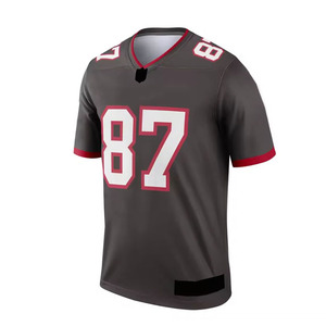 2025 Sportswear Maillot de football américain pour hommes Nom d'équipe personnalisé Sérigraphie Maillot Boxy pour adultes à bas prix - Product Image 1