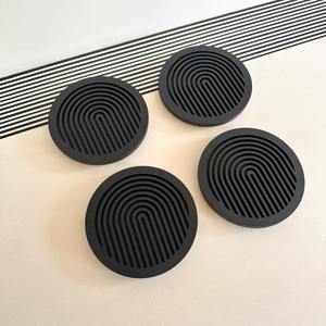 Durable New Stylish Wooden Coasters Set Designed to <b>Protect</b> <b>Furniture</b> Surfaces Mats & <b>Pads</b> for Home Workspaces - Product Image 4