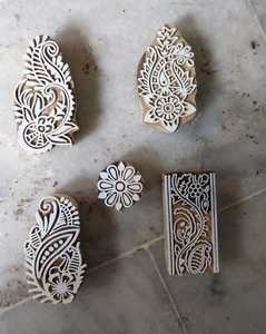 Custom Made Wooden Henna <b>Printing</b> <b>Blocks</b> Ideal for Henna <b>Printing</b> and for Art and Craft Projects - Product Image 4