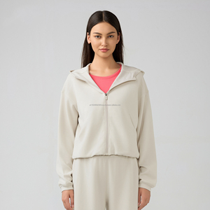 Chaqueta Cardigan Ligera con Capucha y Cremallera para Mujer, Top Deportivo Informal para Correr, Sudadera con Capucha de Talla Grande - Product Image 2