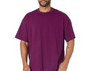 T-shirt de haute qualité à épaules tombantes pour hommes Logo d'impression personnalisé pour les hommes T-shirt imprimé uni Prix de gros du Bangladesh - Product Image 2