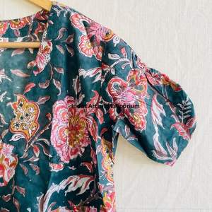 Beautiful floral Cotton Block Printed <b>dress</b> <b>Dress</b> For Casual wear Hand Block Printed <b>Dress</b> - Product Image 2