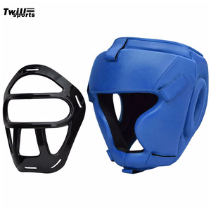 New Boxing Helmet Leather Karate Muay Thai Sanda <b>Training</b> Adults Kids Arts Helmet <b>Head</b> Guard Taekwondo Karate Boxing Helmets - Product Image 4