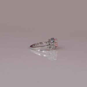 Lujo personalizado 14K oro sólido laboratorio cultivado diamante en forma de corazón corte Pave ajuste anillo IGI certificado compromiso de las mujeres de moda - Product Image 4