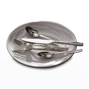 Cubiertos chapados en oro pulido con estilo moderno Juego de Cubiertos de boda real de acero inoxidable para restaurantes Cena - Product Image 5