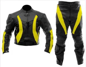 Leather Motorbike Suit One Piece Custom Design & Logo Comfortable Motor Bike Racing Suit