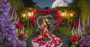 Escultura de resina hecha a mano moderna de 9 pulgadas en forma de corazón abstracto pareja romántica estatua de baile Día de San Valentín decoración de oficina en casa - Product Image 2