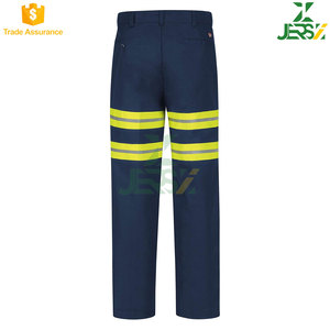 Pantalones DE TRABAJO frontales planos de visibilidad resistentes a las manchas transpirables unisex, pantalones uniformes industriales cómodos duraderos altos - Product Image 2