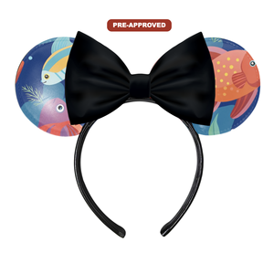Serre-tête DIY en vinyle noir « Fish Kiss » personnalisable et peignable pour enfants – Cadeau artisanal unique et tendance - Product Image 1
