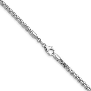 Cadena de eslabones tipo clip de oro amarillo de 14k de 2.2mm de Leslie, con bisel sólido D/C, estilo geométrico, diamante, perla, clásico, religioso, para fiesta - Product Image 3