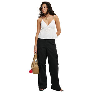 Pantalones Cargo de Corte Regular para Mujer, Talla Grande, Hechos de Sarga de Algodón Resistente, Ecológicos, Transpirables, para Senderismo, Viajes, Trabajo al Aire Libre y Uso Diario - Product Image 2