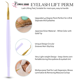 Herramienta para Levantar Pestañas, Separador de Pestañas de Doble Punta, Acero Inoxidable, Profesional para Salón, Permanente de Pestañas, Belleza y Extensiones de Pestañas DIY - Product Image 3