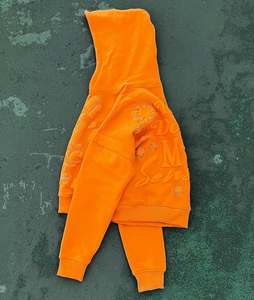 Sudadera con capucha de fabricante para mujer, sudadera con bordado de peso pesado con logotipo personalizado de diamantes de imitación, Sudadera con capucha Unisex de algodón 100% para hombre - Product Image 6