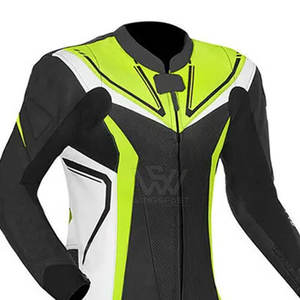 Traje de moto personalizado de cuero genuino de servicio OEM, ropa de entrenamiento, traje de carreras de motos ligero - Product Image 6
