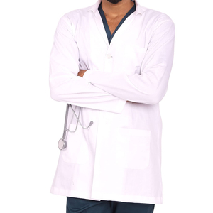 Unisex 100% Cotton Medical Lab <b>Coat</b> Acid-Resistant Design for Doctors <b>Dust</b>-Proof Made in Pakistan Hospital Uniforms - Product Image 3