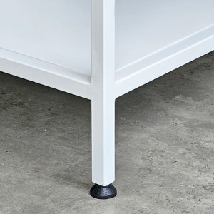 Mueble para TV de Diseño Ministral, Forma Ovalada con Cajón, 180x40x45cm, Madera de Caucho y Estructura de Hierro para Sala de Estar KTV68090 - Product Image 5