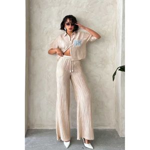 Pantalones Plisados al por Mayor - Color Borgoña - Product Image 2