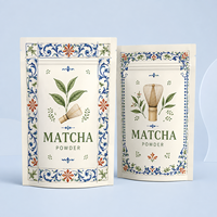 Sachets d'emballage de poudre de matcha directement de l'usine, avec logo personnalisé, résistants à l'humidité, de qualité alimentaire, sacs à fond plat pour lait et aliments pour animaux de compagnie