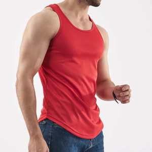 Débardeurs et maillots de sport personnalisés pour hommes, 100 % coton respirant, tricotés, style streetwear, 180 g - Product Image 2