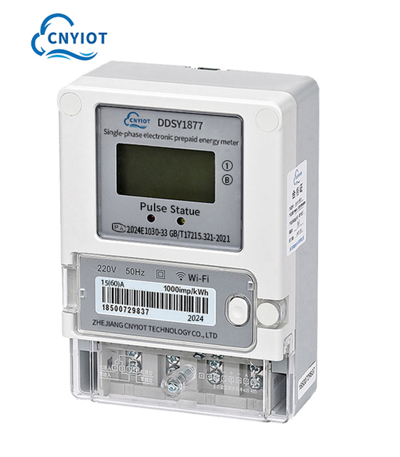 Smart Prepaid Meter WiFi Electric Sub Meter Single Phase Remote Reading for Rental Apartments Prepaid Meter with System