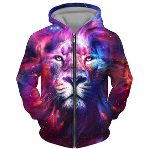 Sudadera con Capucha de Invierno con Estampado de Animales Atractivo, 100% Algodón, Felpa, Transpirable, Cómoda, de Secado Rápido, Corte Moderno para Looks Diarios de Calle - Product Image 5
