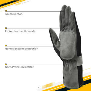 Gants de vol de pilote personnalisés Meilleurs gants Nomex imperméables pour les pilotes avec manchette longue Gants de pilote de Flyer personnalisés - Product Image 6