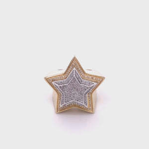 Vidhi เครื่องประดับ2024แหวนดาวยอดนิยมยอดนิยม18K ชุบทองหัวใจ925เงินแท้เพชรโมอิสซาไนต์แหวนแต่งงานผู้หญิง - Product Image 2