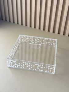 Arabic Patterned Acrylic Gift Box for Baklava Dates Dry <b>Fruits</b> Freshness <b>Preservation</b> Elegant Lacquer Finish for Festival - Product Image 6